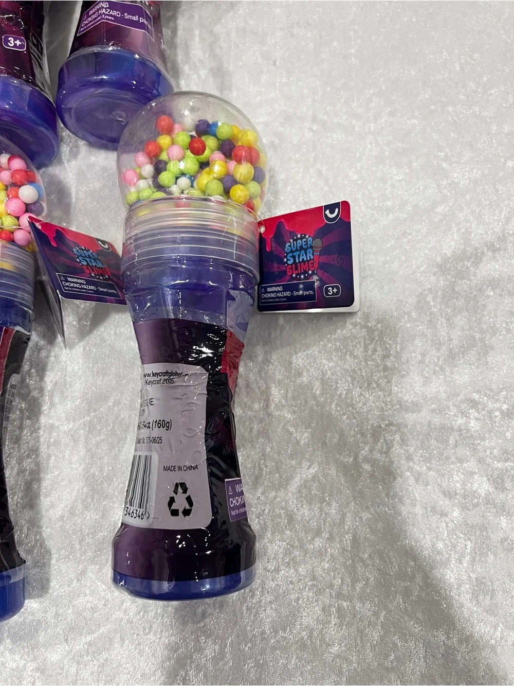 Lot of 6 Super Star Slime Microphone Toy Party Favor Kids Age 3+